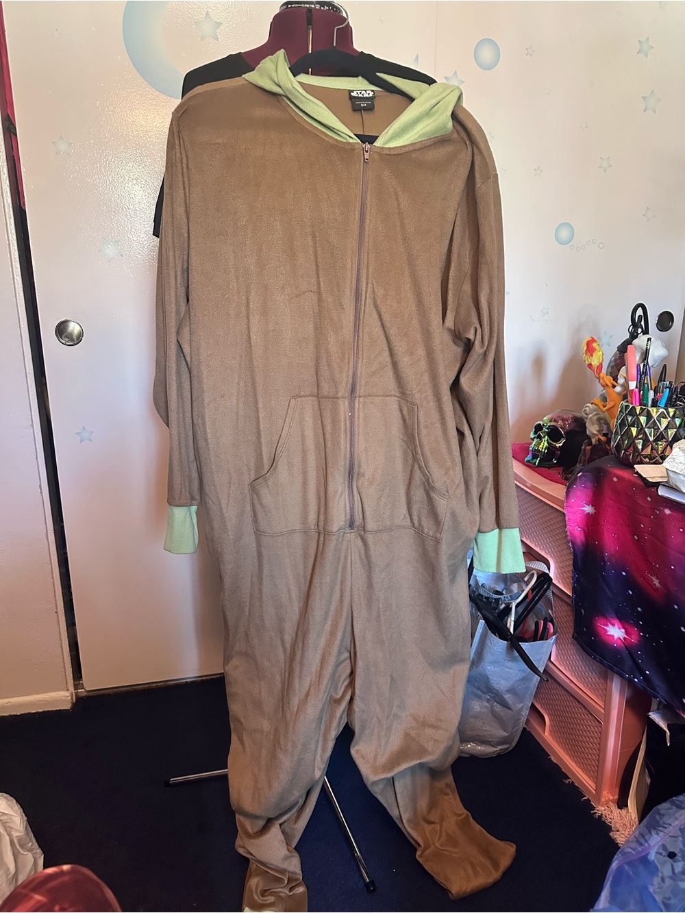 Torrid Star Wars Grogu Onesie With Ears NWOT Size 3/4